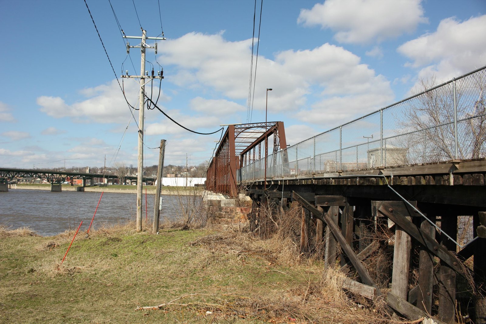 Looking north